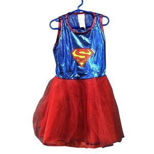 Girls Size 6-7 (120-130 cm) Supergirl Costume Dress Tulle Halloween Dress Up